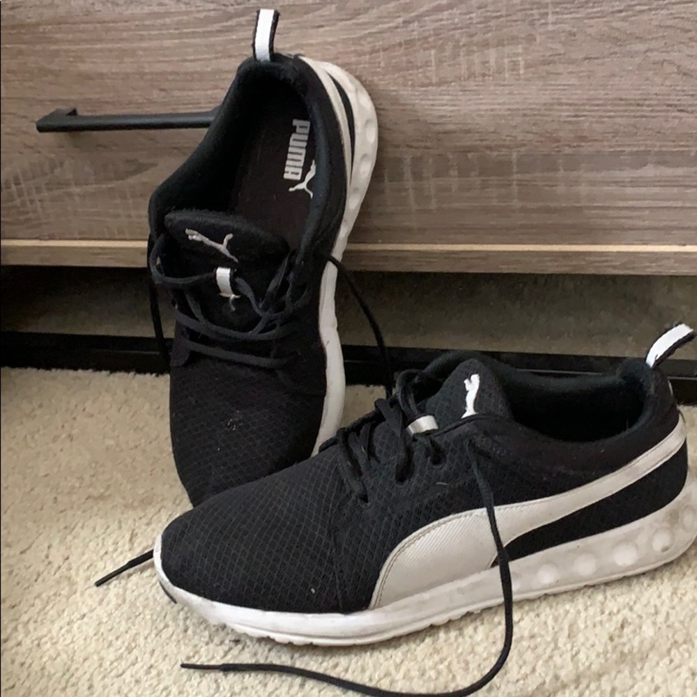 Black Puma sneakers
